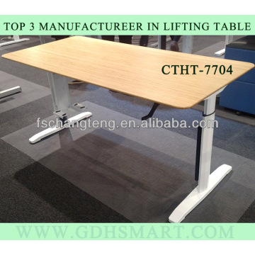 Chambery Mesa manual ajustável em altura e mesa de escritório em forma de l Lorient com ajuste de altura e mesa de altura com manivela Cergy